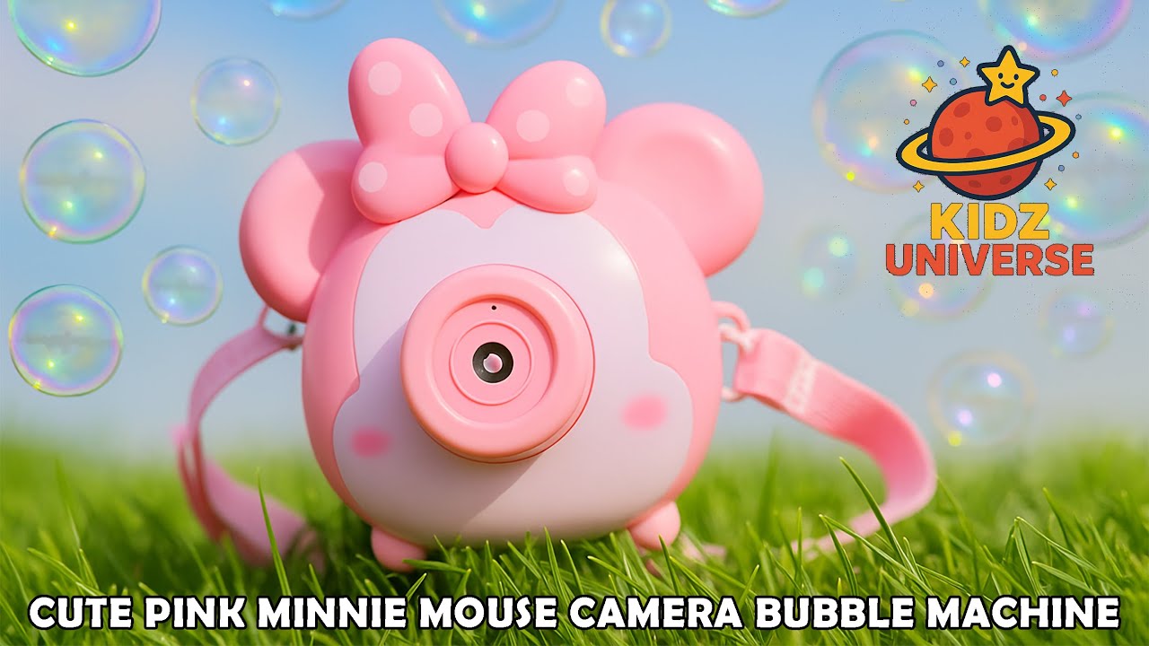 Cute Minnie Mouse Camera Bubble Machine | Best Toy Gift for Kids  
