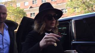 ADELE LEAVING HER HOTEL IN TRIBECA NYC