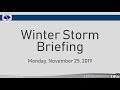 Winter Storm Tuesday, November 26, 2019