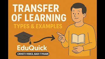 Transfer of Learning – Types & Real-Life Examples Explained Simply | EduQuick