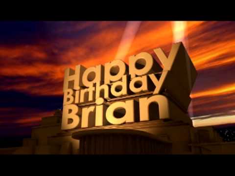Happy birthday Brian - YouTube