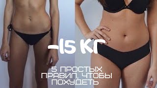 КАК Я ПОХУДЕЛА НА 15 КГ| МОЯ ИСТОРИЯ ПОХУДЕНИЯ