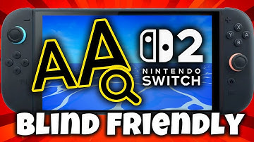 Nintendo Switch 2 is Blind Friendly! - Accessibility Features!