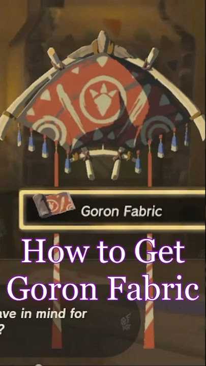 5 Ways To Acquire Goron Fabric For Your Glider In 2024