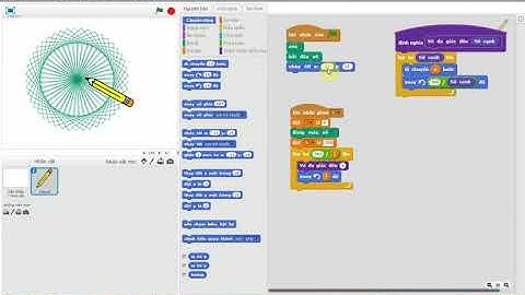 Lập trình Scratch cơ bản - Vẽ đa giác đều và xoay tạo hoa đa giác