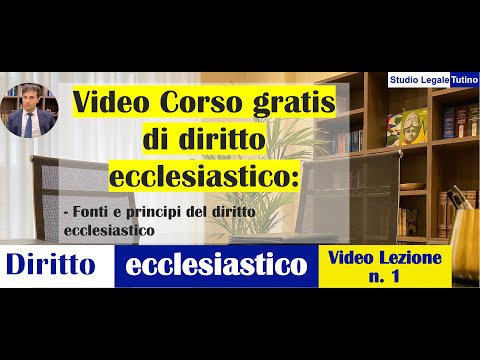 Video: Qual è il significato del diritto ecclesiastico?