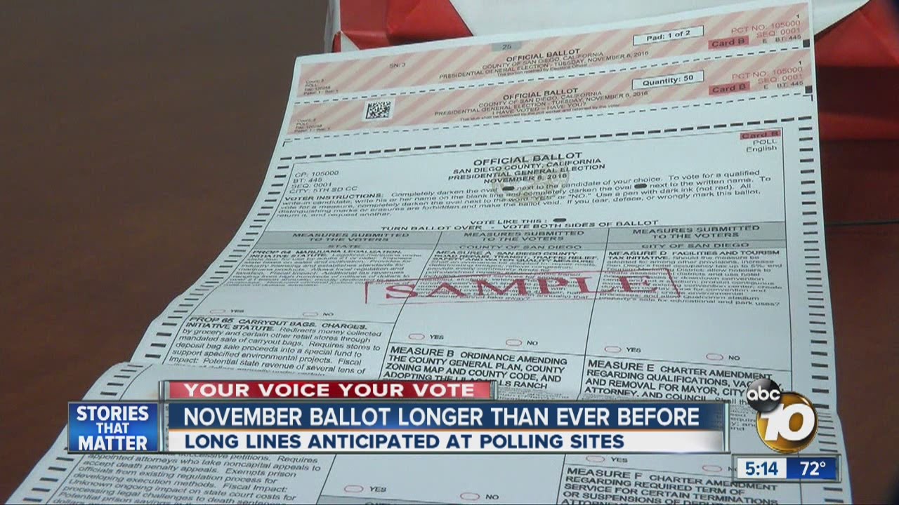 November ballot longer than ever before