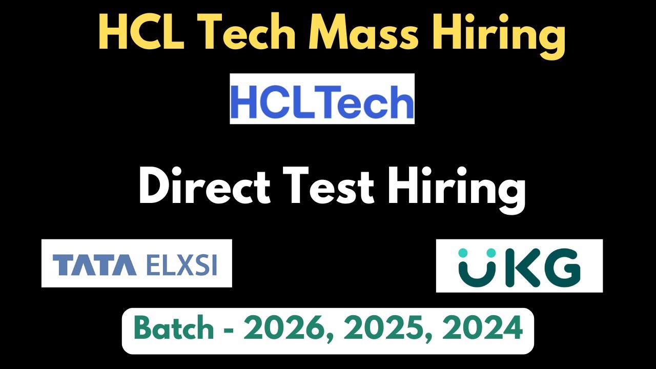OFF Campus Drives For 2025 Batch Hiring | Direct Test Hiring 2024 ...