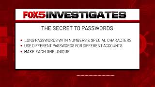 FOX5 Investigates Scam Alert: Five secrets to password security