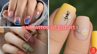 Women Nail tattoo designs female tattoos for girls #nails #art