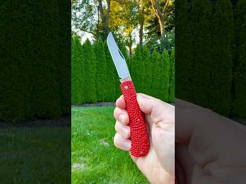 Rothman Knives Gentlemen’s Trapper Red Jigged G10 Clippoint! Traditionalpocketknives.com