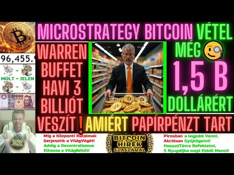Bitcoin Hírek (2523) - A MicroStrategy Még 1,5 Billió Dollárért Vett Bitcoin-t