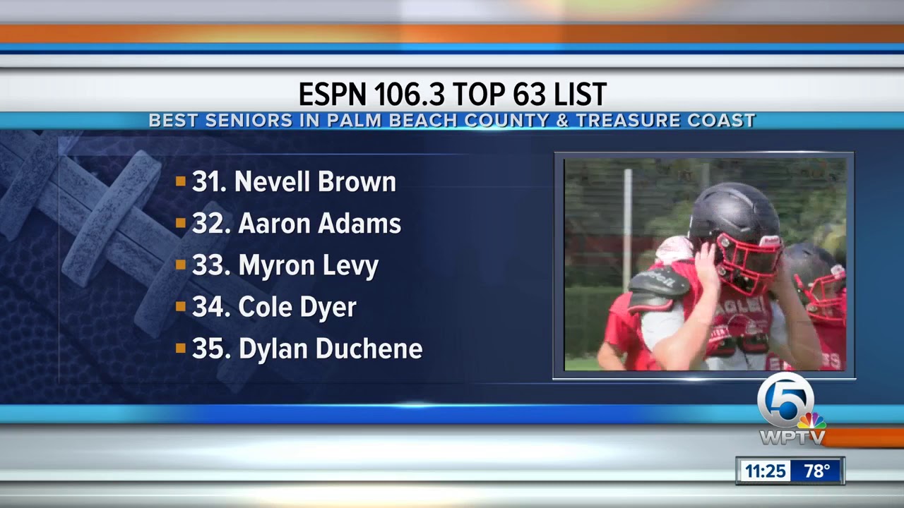 vero beach weather ESPN 106.3 Top 63 List 40-318/7