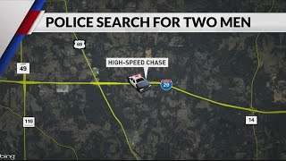 Smith County deputies search for 2 men after chase