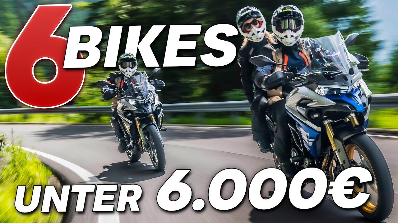 TOP 6 BILLIGSTE MOTORRÄDER 2026 UNTER 6000€