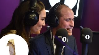 The Duke and Duchess of Cambridge read the Official Chart Top Ten