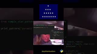 2 LINES PYRAMID in Python!