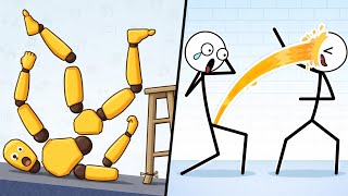 🤣3×3 Best Games Ragdoll Break IQ:999 🆚 Hungry Balls IQ:1 & Toilet Time Android/iOS Gameplay screenshot 3