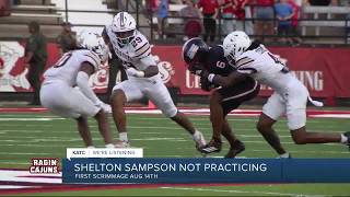 Shelton Sampson misses start of UL fall camp with knee injury