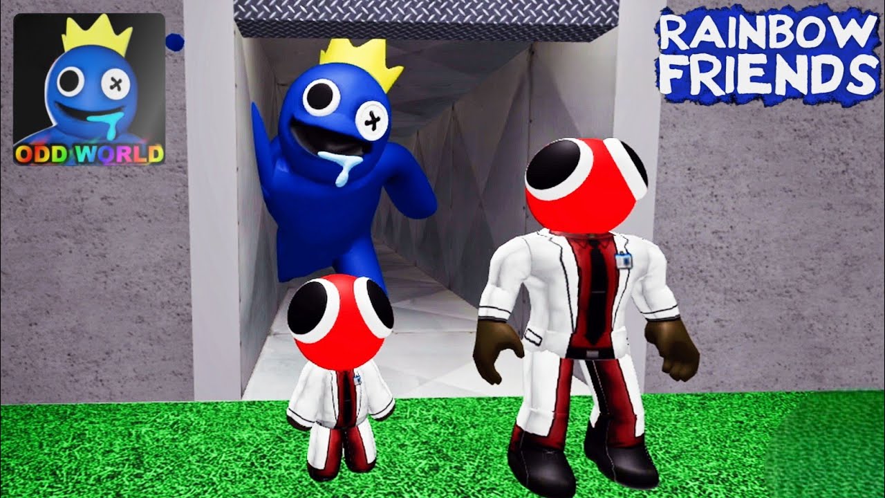 Playing As Baby Red Vs Normal Red In Rainbow Friends Full Gameplay