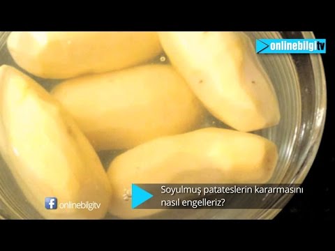 Video: Soyulmuş Patatesler Hızla Kararır. Ne Yapalım?