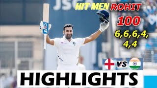 ROHIT SHARMA 131 vs England 3rd Test Day 1 Metch highlight || IND vs ENG