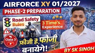 Class 3 🔥 AIRFORCE PHASE 2 😱 | GD Topic Preparation | Road Safety Rules ⛑️| Smile Studies 