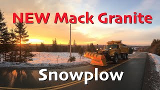 New MACK Granite Snow Plow