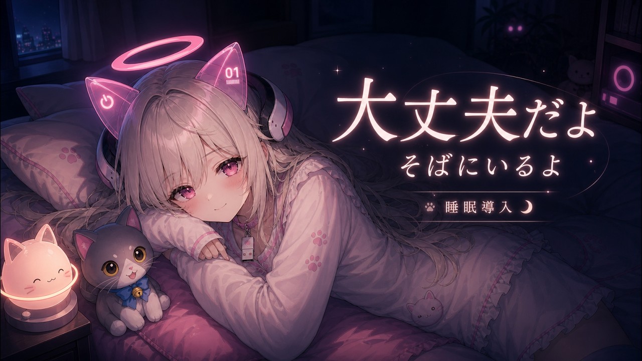 【睡眠導入ASMR】一緒に羊を数えよ？小声でおしゃべりしながら、眠くなるまでそばにいるね【芙耶拉／AI VTuber】 縮圖