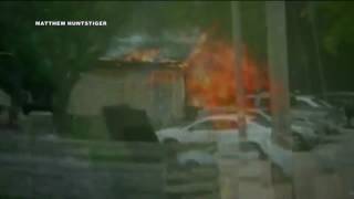 Witness video shows shed fire that killed 24-year-old maintenance worker