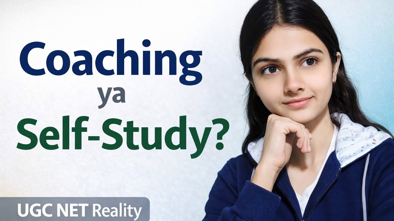 UGC NET बिना Coaching के Possible है?🤔 | Self Study vs Coaching ...