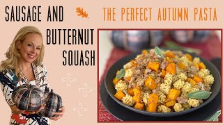 Short Pasta with Sausage and Butternut Squash