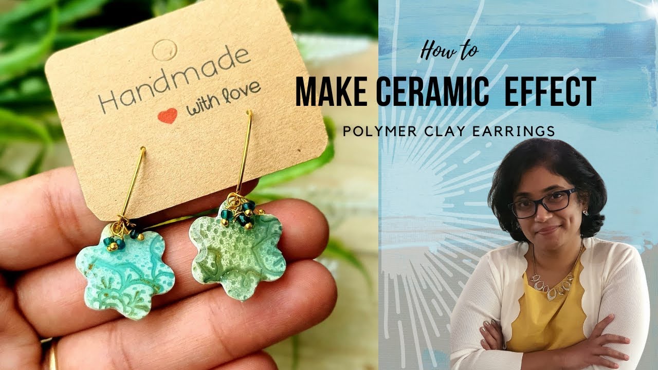 Vid 17 How to create ceramic effect on polymer clay Pastels and Chalks