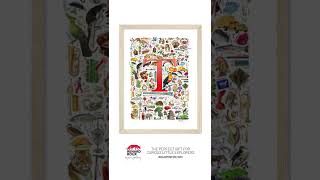 The Letter T — an alphabet poster featuring English words that start with the letter T.