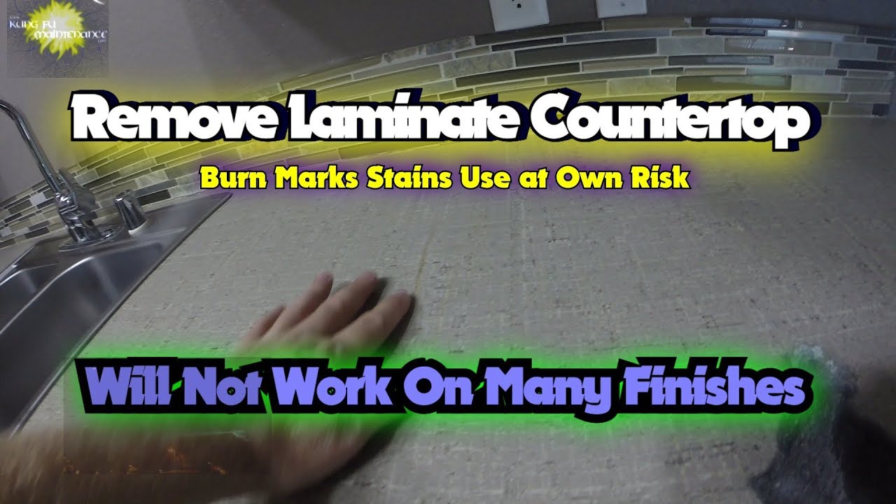 Remove Laminate Countertop Burn Marks Use At Own Risk Will Not Work Remove Laminate Countertop Burn Marks Use At Own Risk Will Not Work On Many Finishes