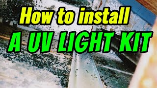 How to install a UV light kit on a moldy air handler #hvac#hvaclife#acrepair 
