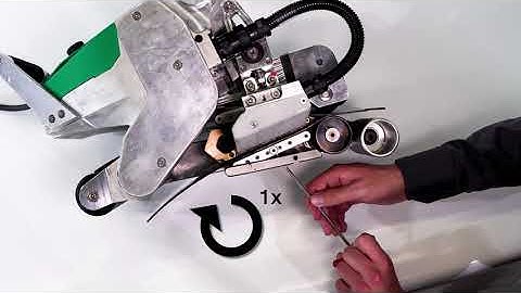 Leister Tutorial | How to adjust the GEOSTAR contacting system