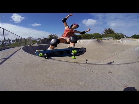 GoPro Hero3: Jordyn Barratt girl skateboarder