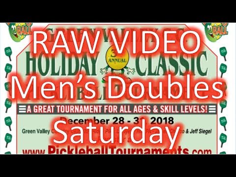 RAW VIDEO - Sat 9:54-10:04 am - Green Valley CC Holiday Classic Pickleball Tourney - YouTube