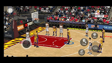 nba 2k20 mobile lakers vs atlanta hawks