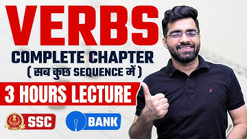 Verbs | Complete Chapter- 3 Hours Lecture | English Grammar For SSC & Bank | Tarun Grover