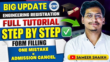 Full Tutorial✅Engineering Registration Form|Step by Step Form Filling|How to fill registration form?