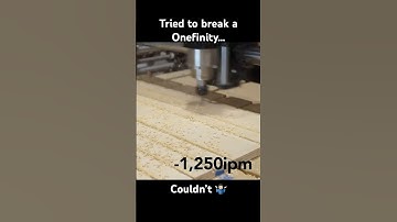 How fast do you need to go to break make a #onefinitycnc fail?We still don’t know. #cnc #woodworking
