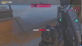 Widow getting better at flying headshot! (trimmed)