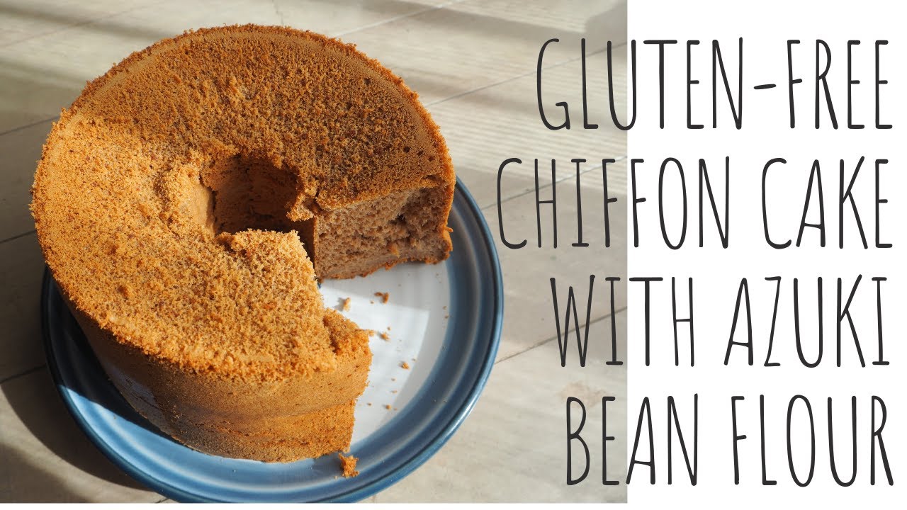 Gluten Free Chiffon Cake With Azuki Flour Gateau De Mousseline Sans Gluten A La Farine D Azuki Youtube