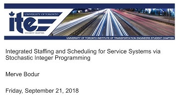 UT-ITE Seminar - September 21, 2018 - Merve Bodur