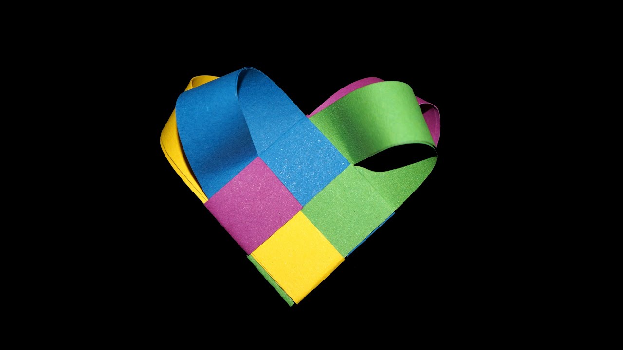 Origami Herz nach Fröbelstern - Faltanleitung (Live erklärt)