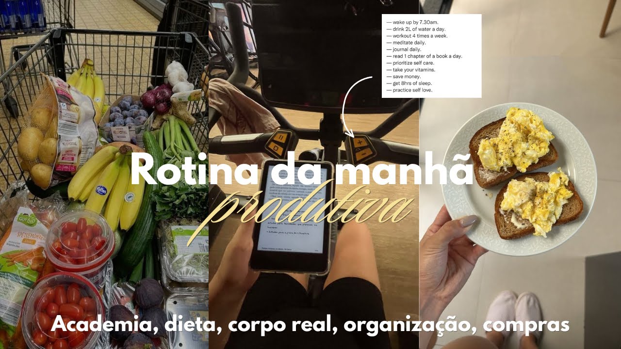 Minha rotina da manhã produtiva nas férias: emagrecimento, treino, dieta, corpo real, organização...
