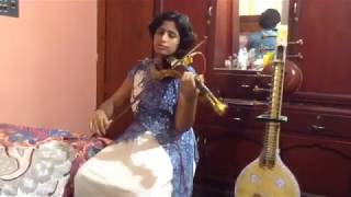 mere dolna sun (bhool bhulaiyaa) violin cover by Veda mithra