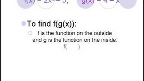 Composite Functions
